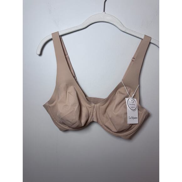 Le Mystere Smooth Shape Unlined Underwire Bra 32D Nude NWT $68 - Picture 3 of 16